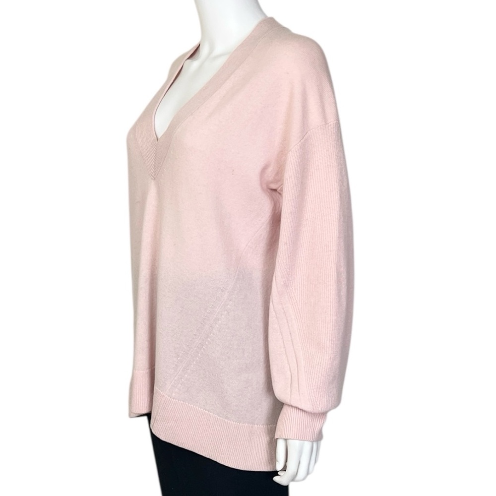 rag & bone Ace Cashmere V-Neck Sweater in Pink - sz M - Picture 6 of 13